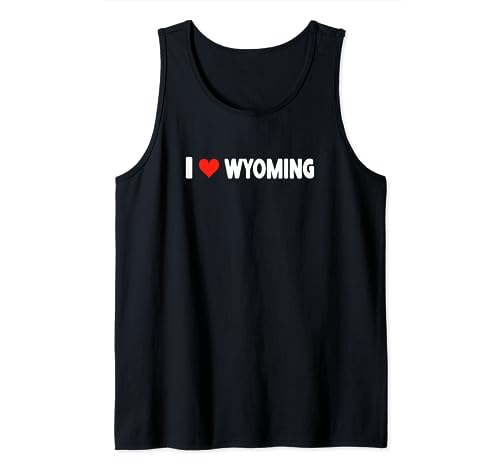 I Love Wyoming - Corazón Viaje Viaje Vacaciones Vacaciones Camiseta sin Mangas