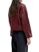 BZB Faux Leather Red Jacket Women Motocycle Cropped Zip Up Bomber Jacket Pockets Winter Jackets Burgundy Moto Jacket Women S