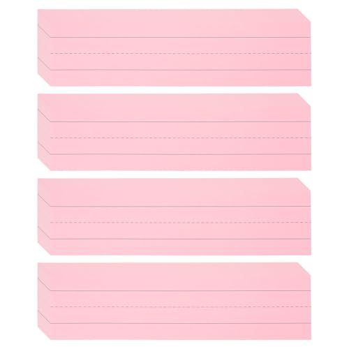 Bandes phrases pour enseignants PATIKIL fiches roses lignées pour activités de classe