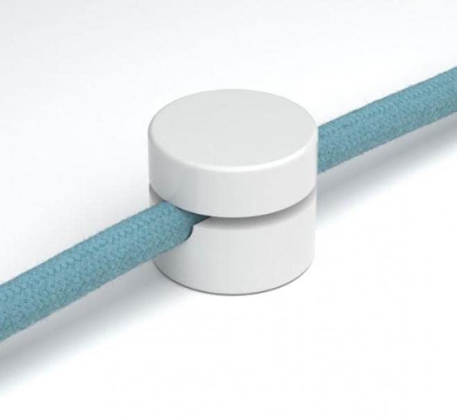 Universal Wall Mount Cable Clips for Textile Cables, 2x0.75 & 3x0.75 - White by Creative Cables