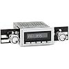 Motor 2 Radio with Black Face, Chrome Pushbuttons, Bezel, and Knobs Kit HBC-M2-126-08-80