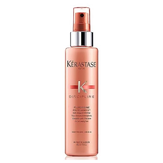 Kérastase Protetor Térmico Discipline Spray Fluidissime, Cabelos com frizz, Controle do frizz, Complexo Morpho-Kératine®, 150 ml