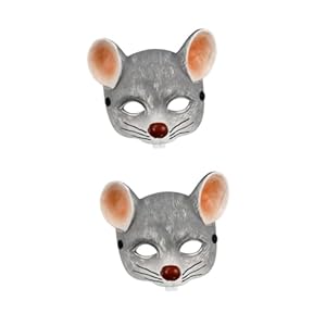 Veemoon 3D Rattenmaske Halloween Kostüm