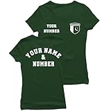 lepni.me Camiseta de Fútbol Personalizada para Mujer – Pakistán | Tu Nombre y Número | Insignia con la Bandera Pakistaní | Camiseta Personalizada | Copa del Mundo 2026 (XL Verde Oscuro Multicolor)