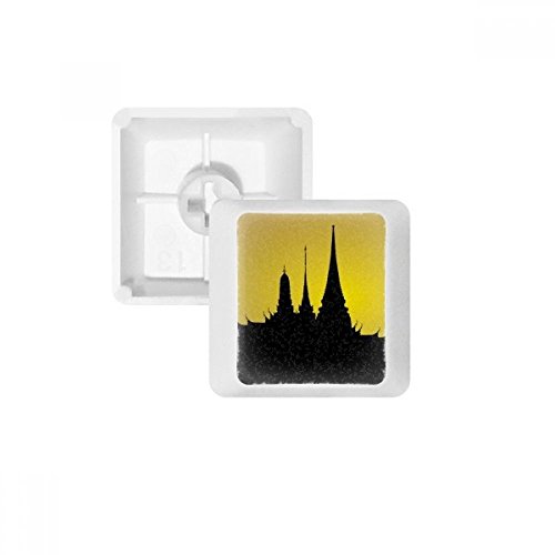 Keycaps PBT mécanique blanc et multicolore sans marquage profil OEM style Thaïlande