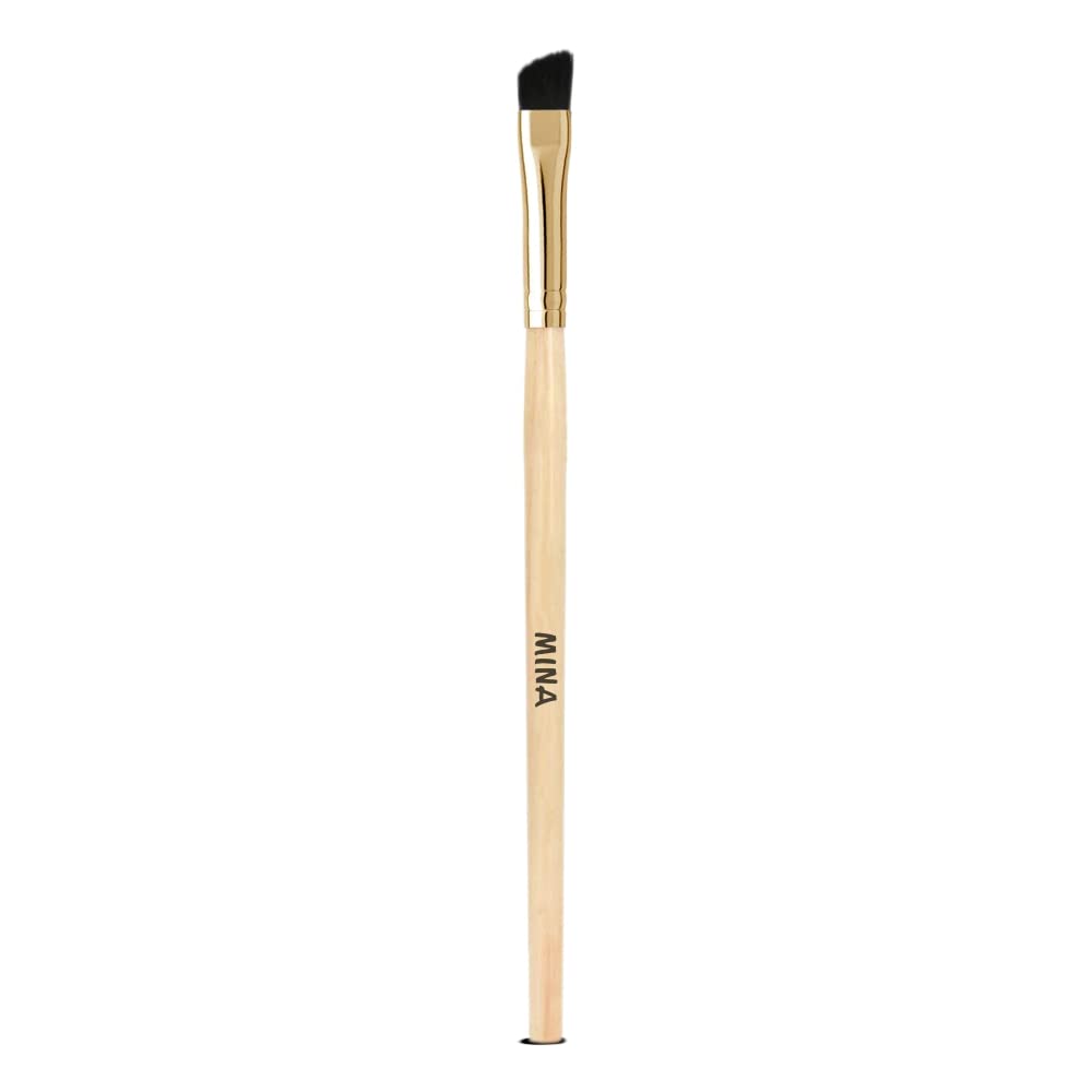 MinaiBrowMINA ibrow Bamboo Handle Professional Angled Eyebrow Brush (Pack of 1)