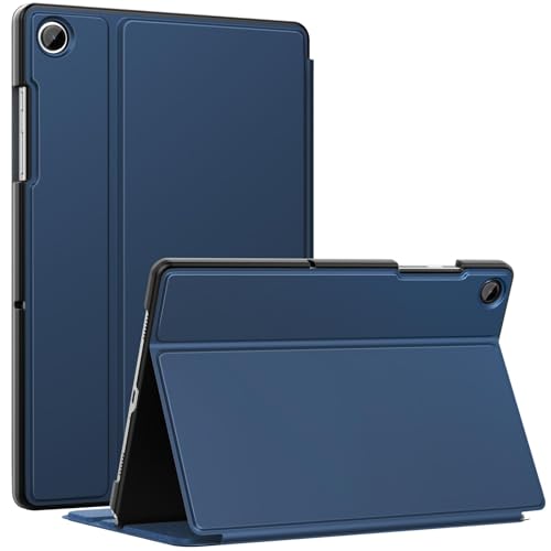Image of MoKo Case for Samsung Galaxy Tab A9 Plus 11-Inch 2023, Multi-Angle Viewing Slim Hard Back Shell Protective Cover Case with Auto Wake /Sleep for Galaxy Tab A9+ Tablet SM-X210 /SM-X216 /SM-X218, Navy Blue
