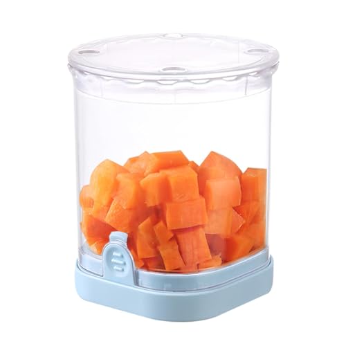 Walopola Tagliaverdure tritatutto, affettaverdure e cubettatrice - Tagliaverdure Affettatrice per patate,Affettatrice per verdure multifunzione, tritacarne per aglio, tritatutto in acciaio