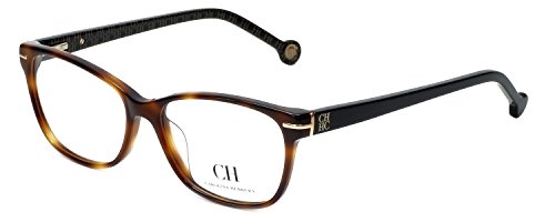 Carolina Herrera Designer Eyeglasses VHE635K-09AJ in Havana 53mm DEMO LENS