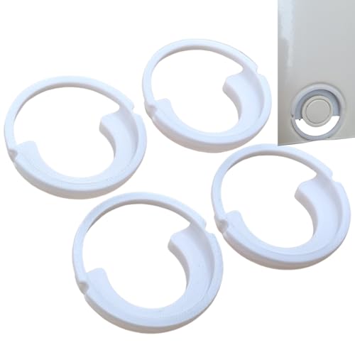 ULEIVA Ersatz Klemmbuchse 4 Stck Weiss kompatibel mit Kermi Henrad Heizkörper Seitenverkleidung