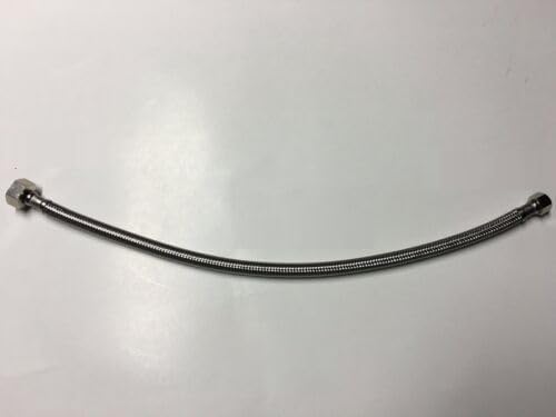 Generic 10) 3/8"" COMP x 1/2 FNPT 18 LONG FAUCET HOSE SUPPLY LINE BRAIDED STAINLESS STEEL Fast Supply
