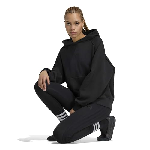 adidas Damen-Leggings, Baumwolle, 3 Streifen, Essentials, Schwarz , XX-Large – Ansicht 2