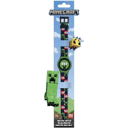 Reloj digital Minecraft réveil de chevet lumineux pour routine matin
