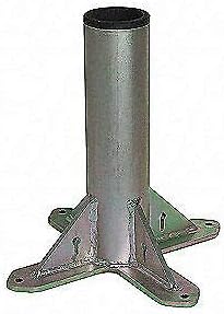 Steel Mounting Base,1000 lb,Pedestal, OZPED2, Silver - OZ LIFTING PRODUCTS