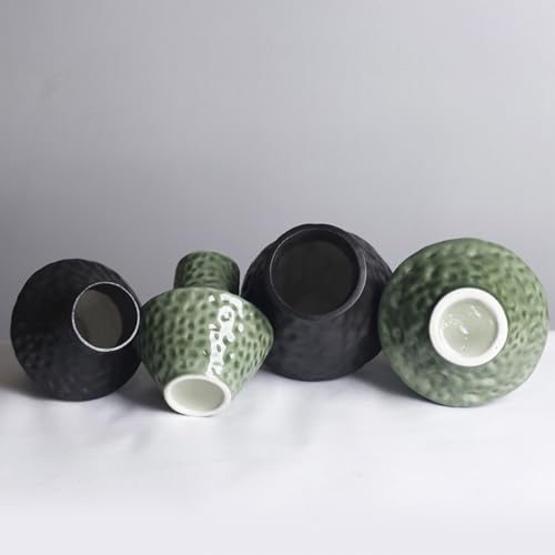 Vase céramique alvéolé composition florale intérieur maison