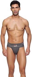 omtex Athletic Gym Cotton Stretchable Supporter Jockstraps with Cup Pocket, Ideal for Workout and Sports Quick Dry Moisture Wicking Underwear
