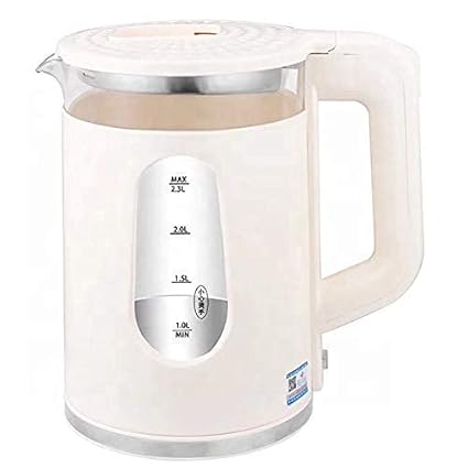 LOMESH 2.3L Electric Kettle, Window-Glass Double Wall Design Electric Tea Kettle, Bicolor LED with Keep Warm Function, Hot Water Kettle with Auto Shut-Off and Boil Dry Protection Tech for Coffee, Tea