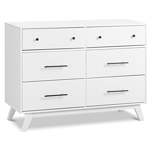 Image of Davinci Otto 6-Drawer Dresser in White, GREENGUARD Gold Certified
