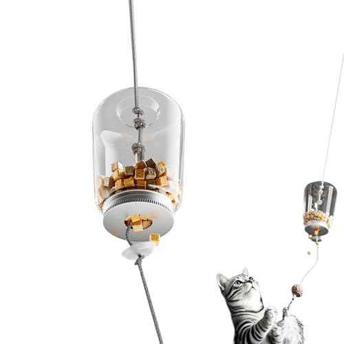 Mppchhn Leckerli-Spendendes Katzen-Spielzeug | Interaktives Beschäftigungsspielzeug | Katzenbeschäftigung Für Drinnen Fütterungsspiel Mit Bewegungsanreiz