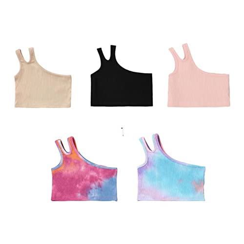 Generic Baby Girls Toddler Sleeveless Summer Tops Baby Toddler Girls Sleeveless Tank Tops Toddler Tank Top (Red, 3-4 Years)