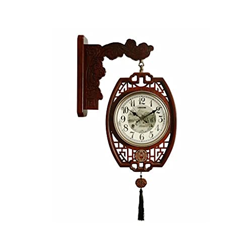 Reloj de pared silencioso cuadrado de madera moderno miniatura 1