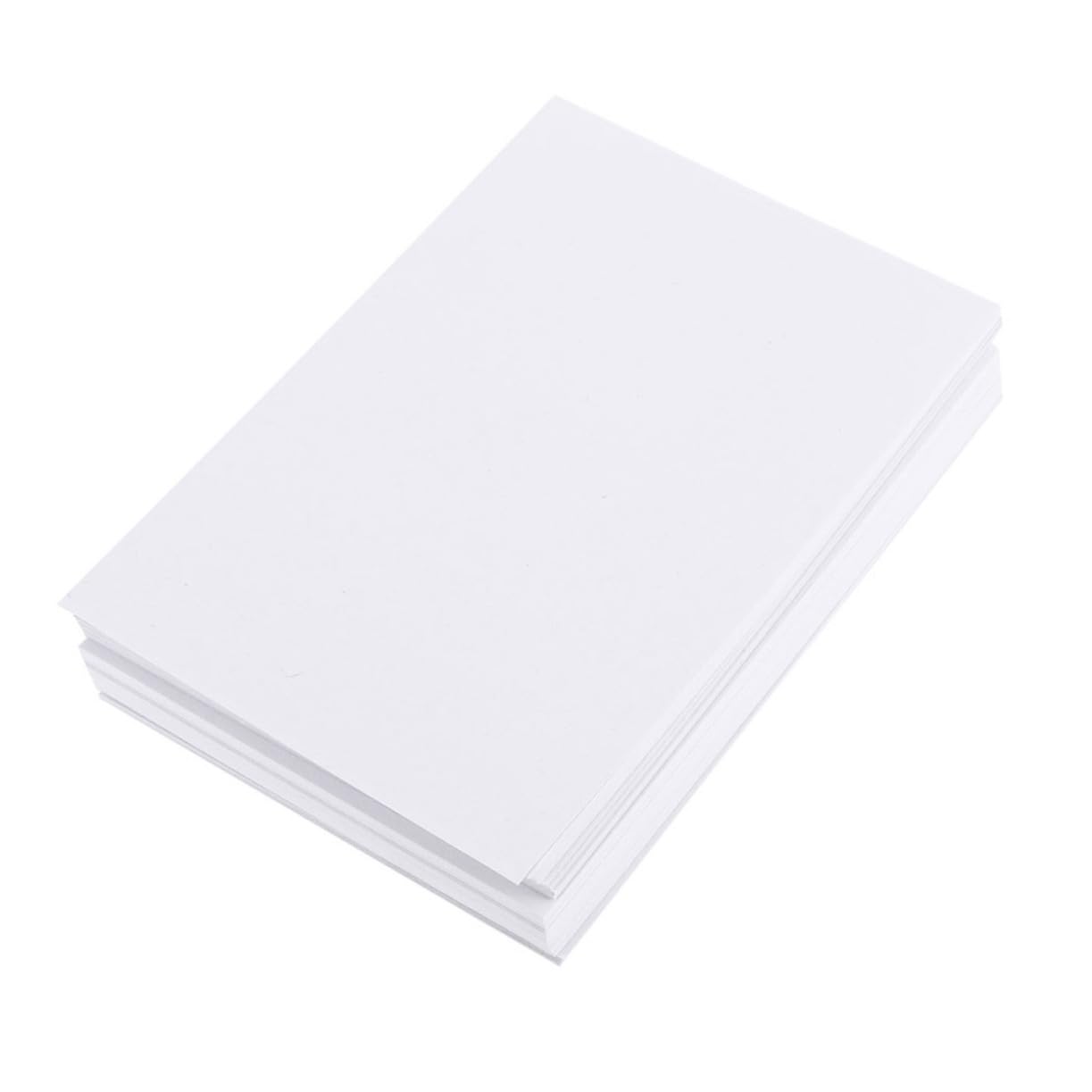 FONDOTIN 100 Blatt Aquarellpapier Weiß für Schüler und Anfänger Malpapier mit Glatter Oberfläche und Widerstandsfähig gegen Knicken zum Zeichnen und Basteln
