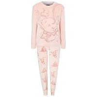 K Collection Ladies Ex Store Velour Pyjamas - Warm Fleece Soft PJs for Women - Loungewear Nightwear - Assorted Designs - Sizes 4-22 (20-22, Dumbo)