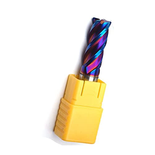 DINGGUANGHE-CUP 8R0.5 8R1 HRC65 Tungsten Carbide CNC End Milling Cutter Nose Radius Cutters Tools Steel (Cutting Edge Diameter : 8R1X8DX60L 4F, Dimensions : 1pcs)