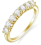 SilverNana Sterling Silver Moissanite Promise Ring for Her D Color VVS1