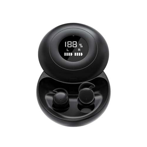 Xmenha Mini Invisible Bluetooth Auriculares Dormir Auriculares Impermeable Deporte Cómodo Reducción de Ruido Ligero Llevar Control de Pulido Táctil