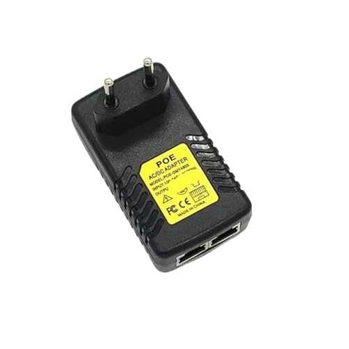 Fuente de poder PoE 12V 24V 48V 0.5A 1A 24W Ethernet miniatura 1