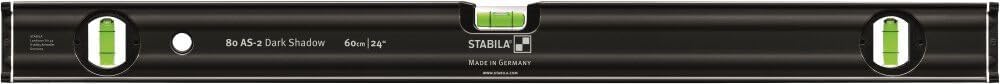 Stabila 29300 2-Piece Dark Shadow Type 80AS-2 24 in. / 48 in. Level Set