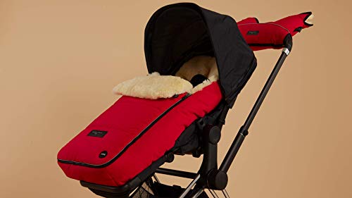 Manicotto per passeggino in pelle di agnello