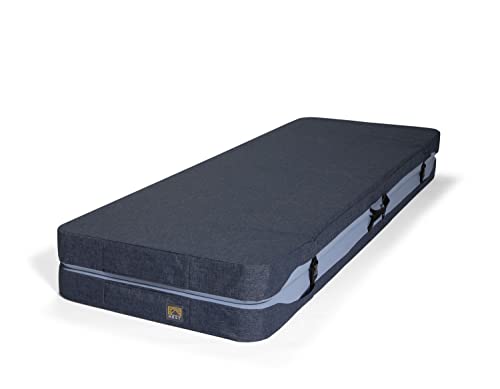 Hest Dually Wide - Portable Camping Mattress, Enhanced Memory Foam, Wide Double Mattress, Sleeps Two, 72" L X 60" W #TOP3