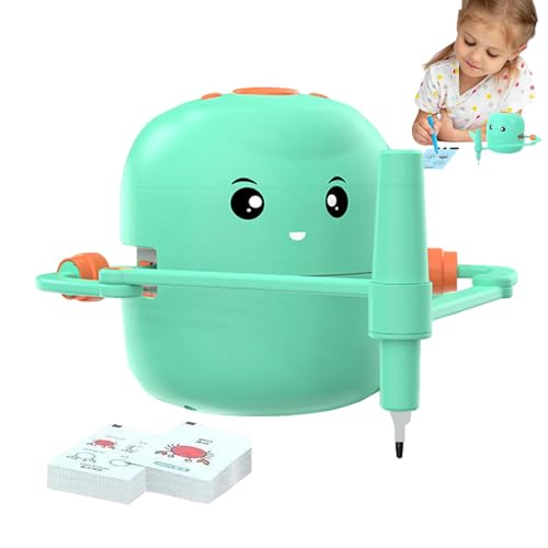 Robot de dibujo para niños, juguete interactivo educativo 4,33x4,92in Stem Learning Robot, Authentic Includes 100 Word Cards, Kid-Friendly Design Build for Boys and Girls
