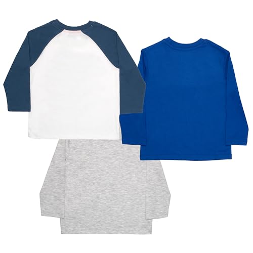 Marvel Spidey and His Amazing Friends Spider-Man Long Sleeve Tees 3 Pack, Spiderman T-Shirt 3-Pack Bundle Set for Boys2