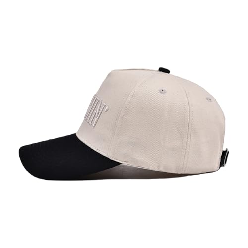 Image of Trucker Hat for Women Men Embroidery Mommin Two Tone Adjustable Baseball Cap Hat Trendy Vintage Snapback Hat