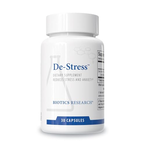 BIOTICS RESEARCH De-Stress Patented Nutrient Designed to Support Calmness, Healthy