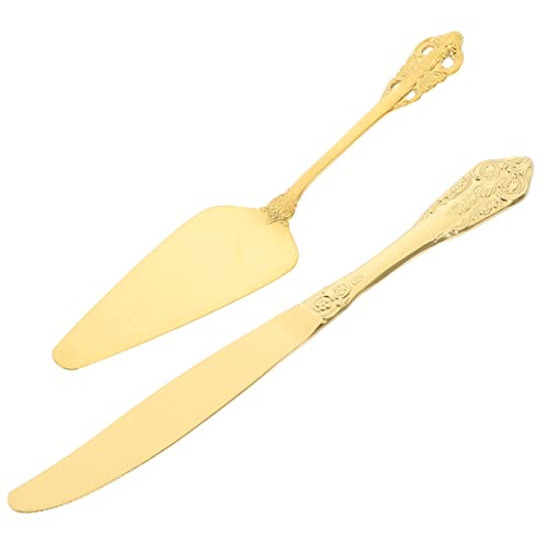 BRIGHTFUFU Stainless Steel Cheese Spatula Set 2pcs Cheese Slicer for Spreaders and Shavers