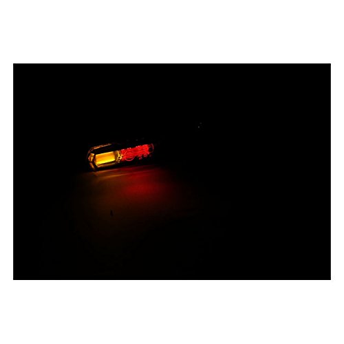 Par 2 flechas COB LED cromado traseras con lentes ahumadas 'y luces de posición y de freno homologadas universales para moto Custom Harley Davidson SPORTSTER, Dyna, Softail, Touring, VRod; Yamaha;