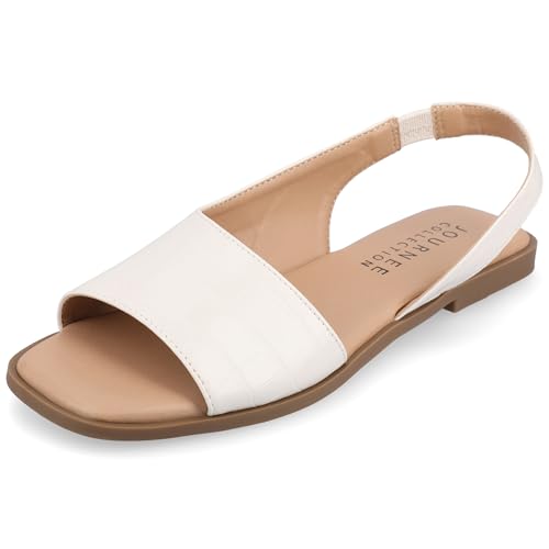 Image of Journee Collection Women's Brinsley Slingback Flat Sandals