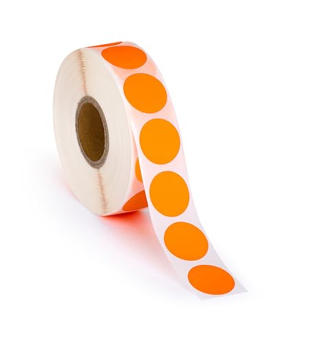 Étiquette de code couleur orange fluo 1,9 cm pour résoudre vos problèmes de tri
