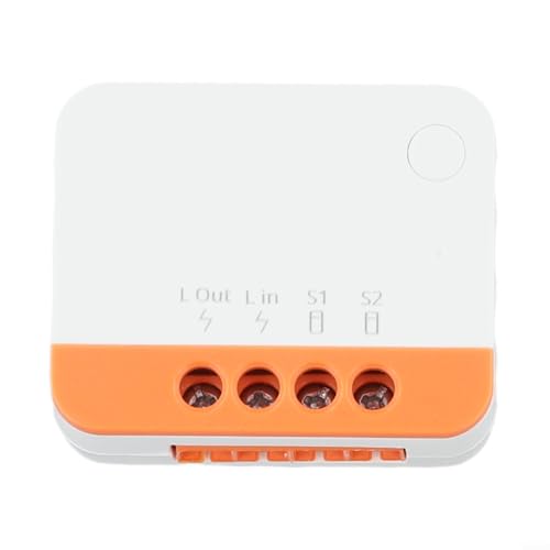 URPIZY ZigBee Smart Switch ZBMINI L2 senza conduttore neutro, controllo a 2 vie con telecomando vocale e app, compatibile con interruttori esterni per Smart Home (bianco)