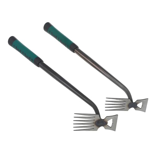 CAXUSD 2pièces Outils De Désherbage Extracteur De Mauvaises Robuste pour Jardinage Outils De Jardinage Manuels pour Désherbage Facile