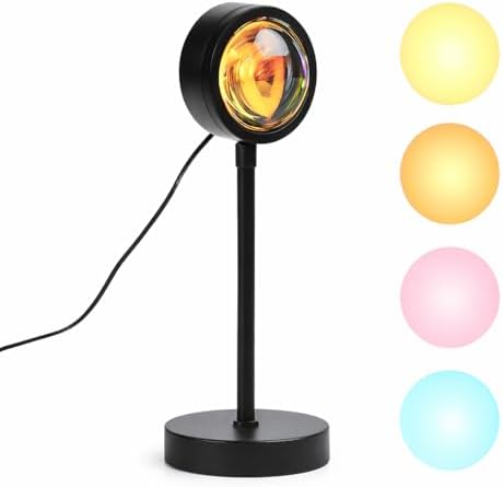 Luminária Refletora de Mesa 30 cm USB com 4 Lentes Coloridas – Lu...
