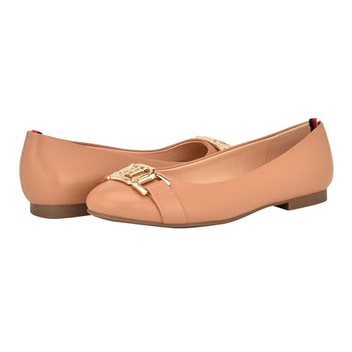 Ballerines plates Gallyne caramel Tommy Hilfiger idéales pour le bureau