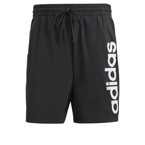 adidas Herren AEROREADY Essentials Chelsea Linear Logo Shorts, Black, XL