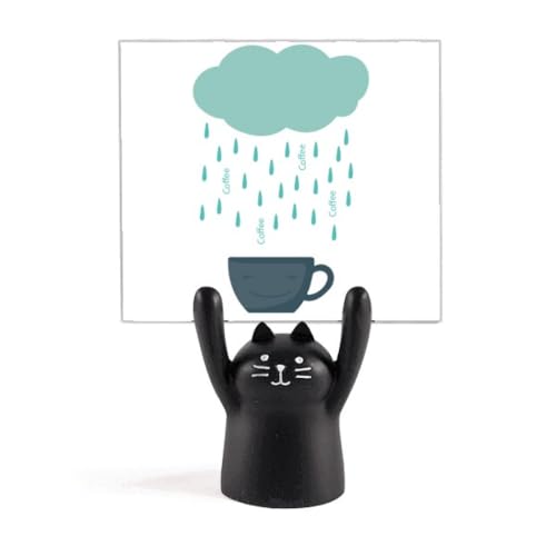 Porte-mémo chat noir Rain Cloud Cup idée cadeau originale bureau