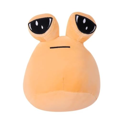 Pou Plüschspielzeug, 22cm Plüshies Kinder für Geschenk, Alien Pou Kuscheltier Plüschpuppe Stuffed Plüsch, Stofftier für Haus Deko (A)