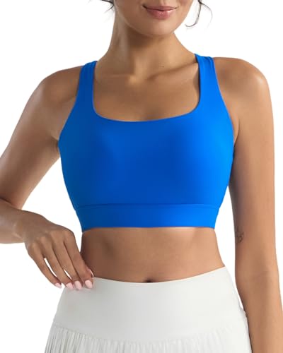 Image of RUNNING GIRL High Impact Sports Bras for Women, High Support Running Sports Bra Moulded Cup Strappy Sports Bras
